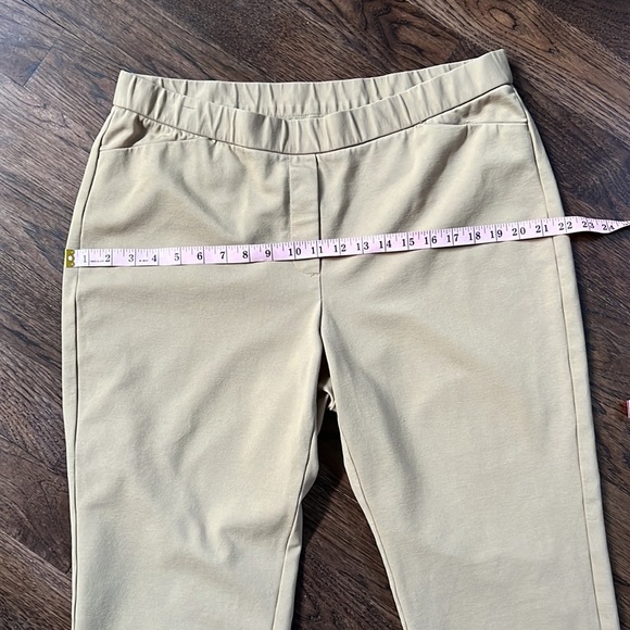 J. Jill Pointe Slim Leg Pull On Camel Tan Pants - Picture 5 of 13